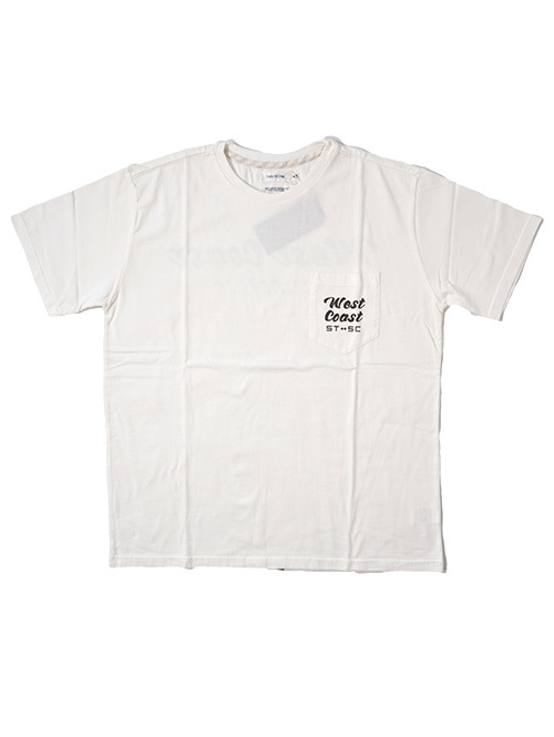 TURN ME ON WEST COAST SINGLE TWIN SLIDERS CLUB Tee White