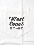 TURN ME ON WEST COAST SINGLE TWIN SLIDERS CLUB Tee White