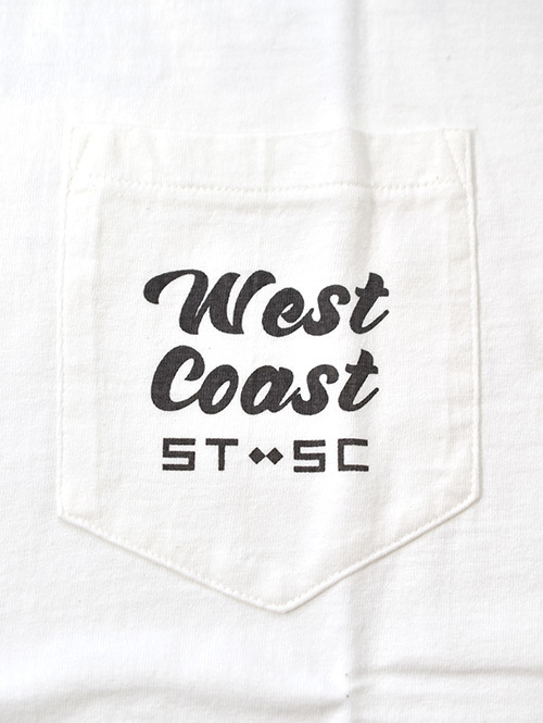 TURN ME ON WEST COAST SINGLE TWIN SLIDERS CLUB Tee White