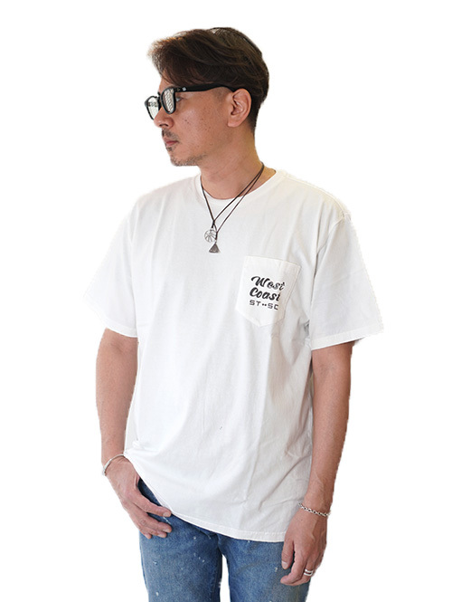 TURN ME ON WEST COAST SINGLE TWIN SLIDERS CLUB Tee White