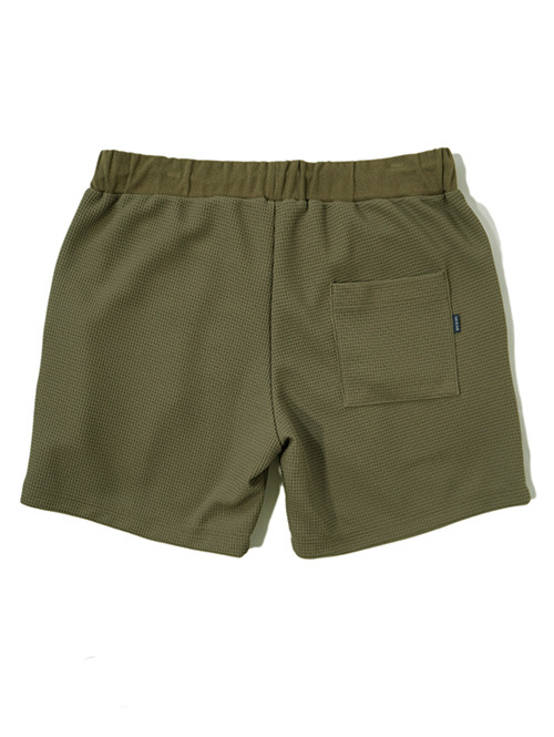 TURN ME ON ワッフル イージーショーツ khaki
