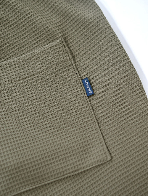 TURN ME ON ワッフル イージーショーツ khaki