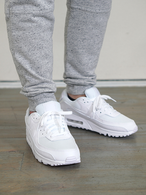 Nike Air Max 90ホワイト/ホワイト/ウルフグレー/ホワイト(CN8490-100)