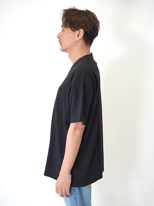 GOAT(ゴート)7oz SHORT SLEEVE POCKET TEE - Black