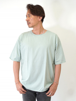 Grab in hollywood Heavy Weight Relax Fit All Cut Tee  - Pistachio
