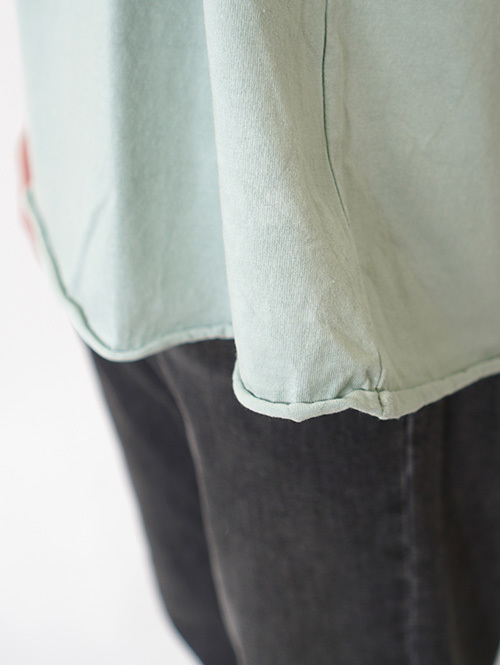 Grab in hollywood Heavy Weight Relax Fit All Cut Tee - Pistachio