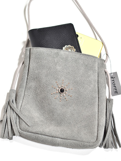 Crossed Arrows スターバースト ネックバッグ Grey