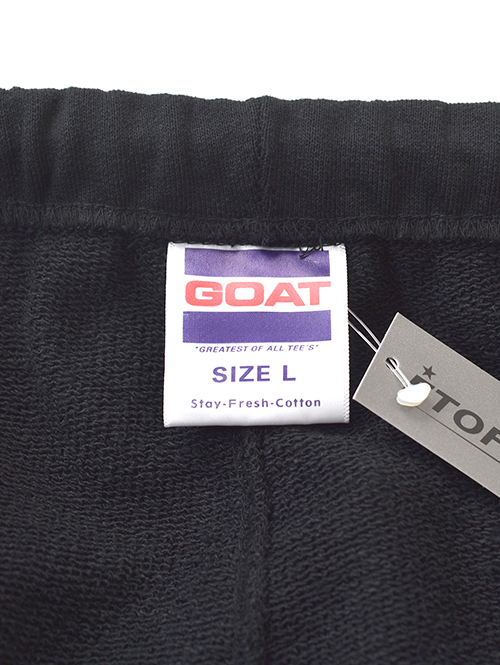 GOAT FLEECE SWEAT SHORTS 15.5OZ(スウェットショーツ15.5オンス)Black