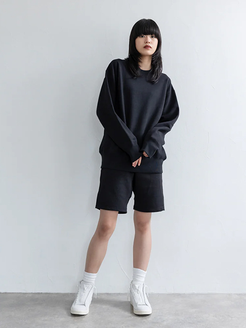 GOAT FLEECE SWEAT SHORTS 15.5OZ(スウェットショーツ15.5オンス)Black