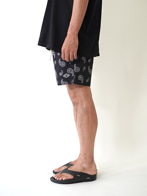 PACSUN 2WAY SWIM SHORTS Black Paisley