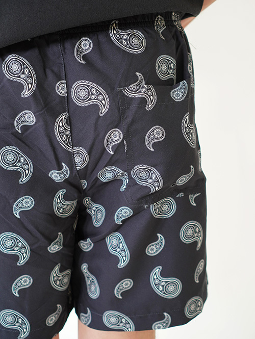 PACSUN 2WAY SWIM SHORTS Black Paisley