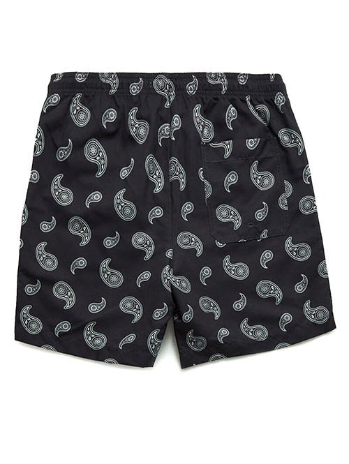 PACSUN 2WAY SWIM SHORTS Black Paisley