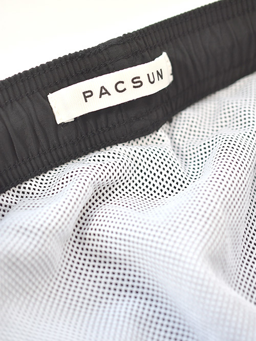 PACSUN 2WAY SWIM SHORT Black 再入荷
