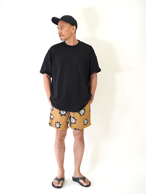 PACSUN 2WAY SWIM SHORTS Neutral Floral 再入荷