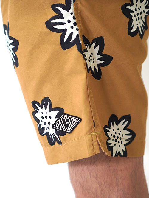 PACSUN 2WAY SWIM SHORTS Neutral Floral　再入荷