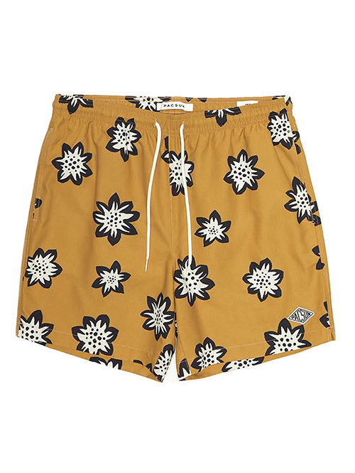 PACSUN 2WAY SWIM SHORTS Neutral Floral　再入荷