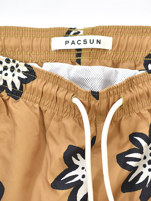 PACSUN 2WAY SWIM SHORTS Neutral Floral 再入荷