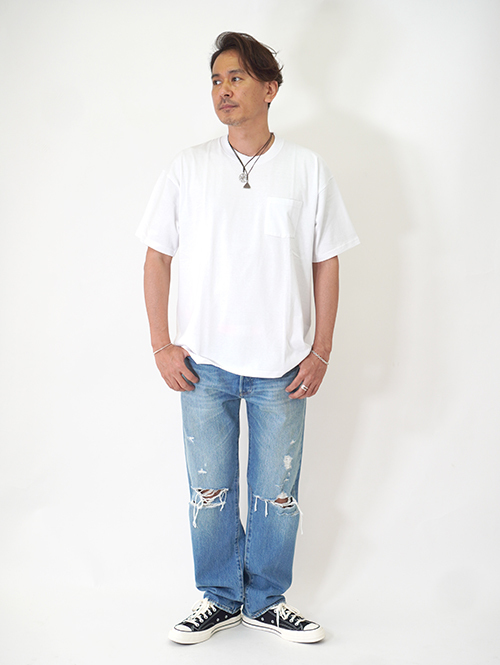 GOAT(ゴート)7oz POCKET TEE - White 再入荷