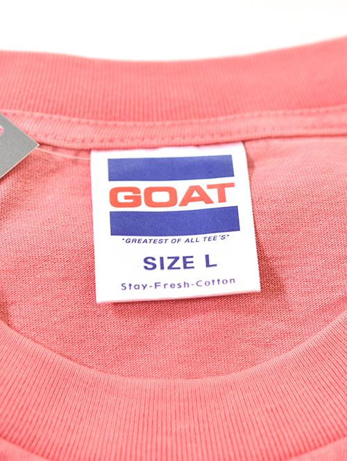 GOAT（ゴート）7oz PIGMENT DYE SHORT SLEEVE TEE - Water Melon 再入荷