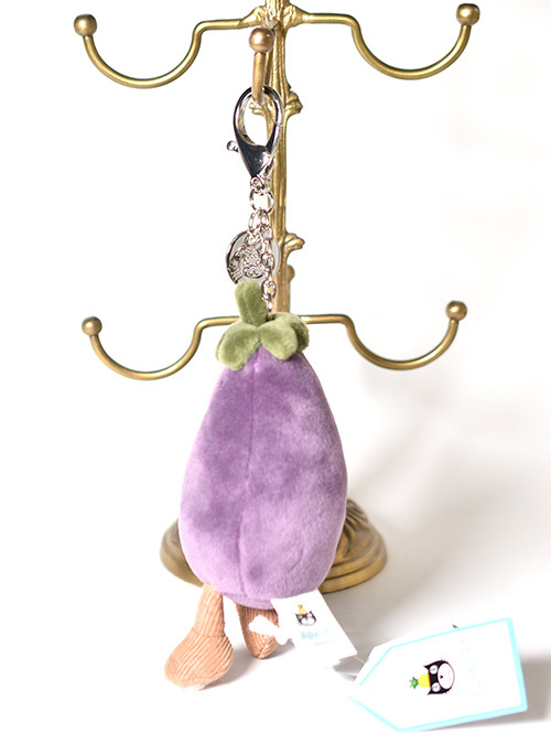 Vivacious Aubergine Bag Charm ナス　バッグチャーム　ナス　キーホルダー　