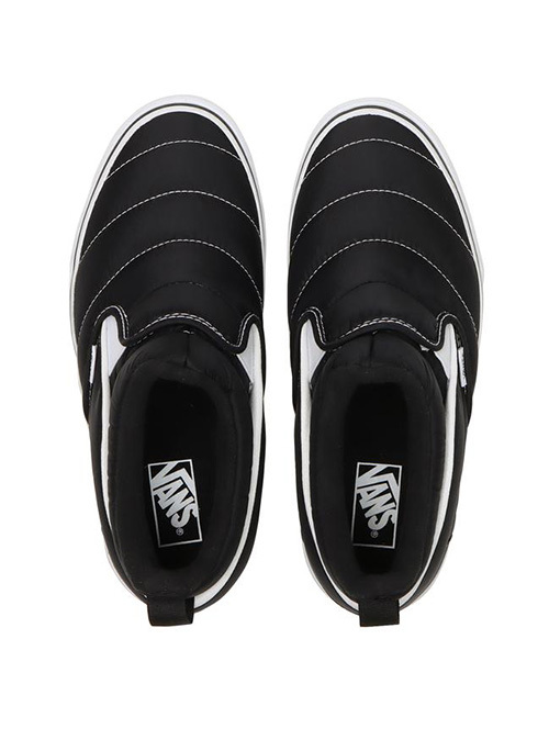 VANS USA SLIP-ON MID スリッポンミッド VN0009QUBA2 BLACK/WHITE