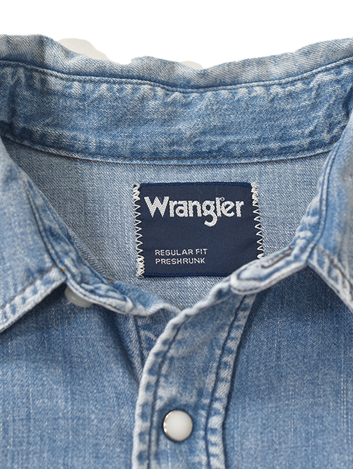 Wrangler REMAKE DENIM SHIRT - Blue Denim