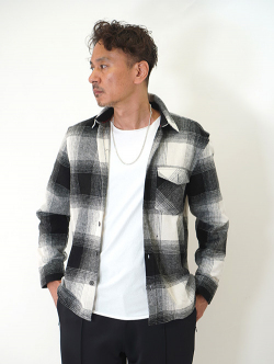 SSEINSE Flannel Check Work Shirts