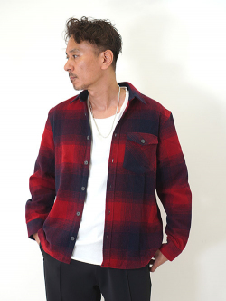 SSEINSE Flannel Check Work Shirts