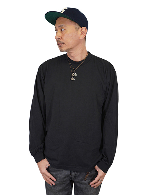 LOS ANGELES APPAREL 6.5oz ヘビーウエイト ロングスリーブTシャツ Black