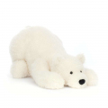 Nozzy Polar Bear　しろくま　寝た 白くま　ねそべった シロクマ ぬいぐるみ