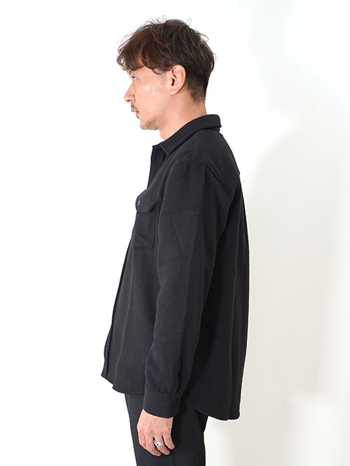 SSEINSE Flannel Work Shirts　Black