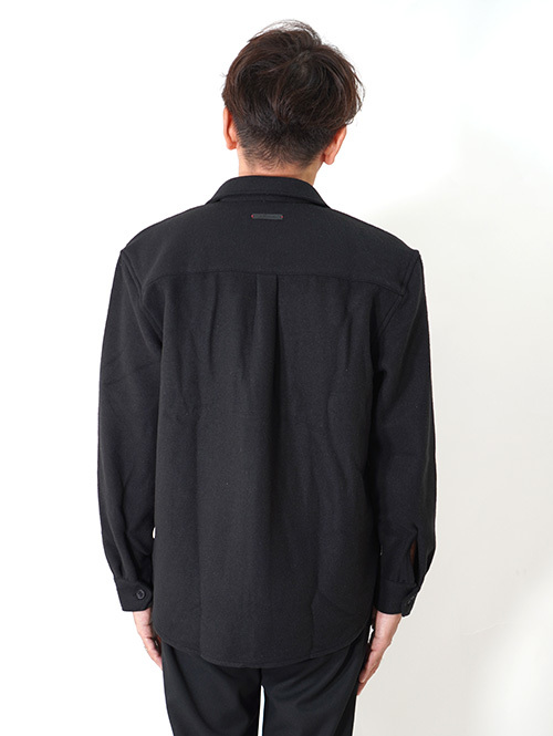 SSEINSE Flannel Work Shirts Black