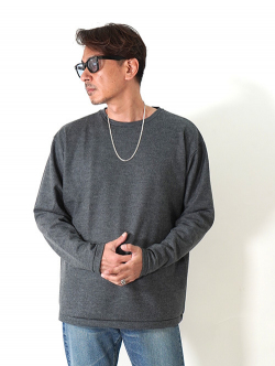 LA MOND LUMINARY MILD WOOL WIDE LONG TEE