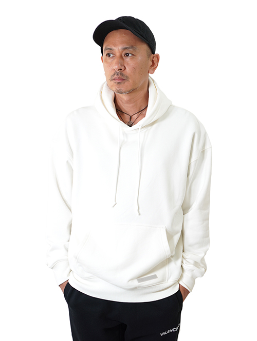 VALENCIANO ESENCIALES LOGO HOODIE Off White