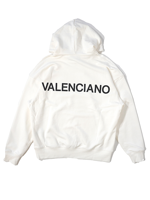 VALENCIANO ESENCIALES LOGO HOODIE Off White