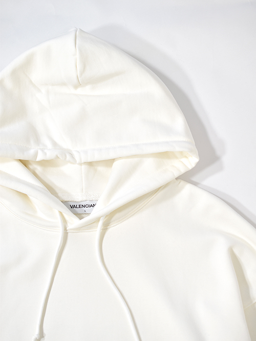 VALENCIANO ESENCIALES LOGO HOODIE Off White