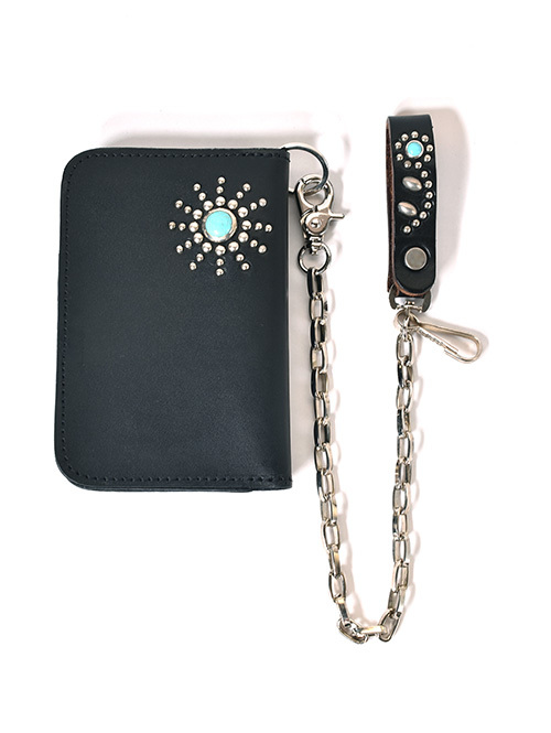 HTC 32 Flower TQ Wallet-Chain Black