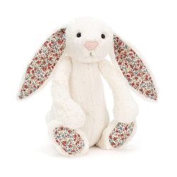 【 L サイズ /36cm 】Blossom Cream Bunny　BLB2CBN　ブロッサム　バニー 花柄 耳 クリームバニー　ウサギ　ぬいぐるみ　白