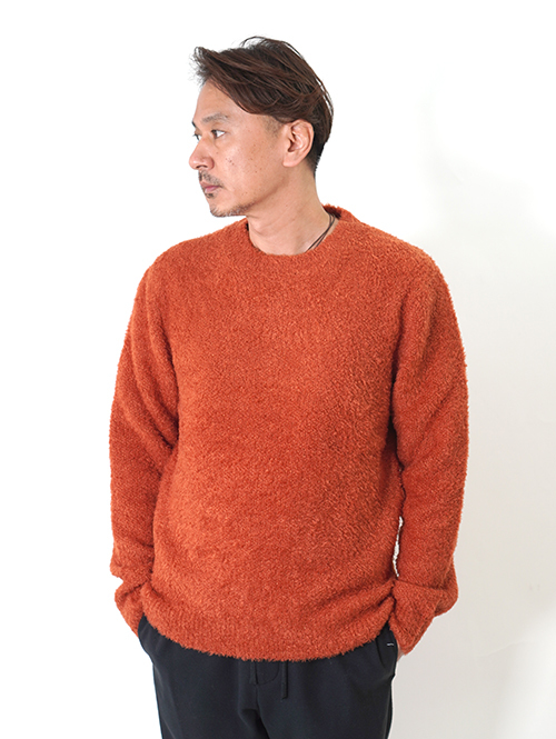 SSEINSE シャギーニット クルーネック D-Orange