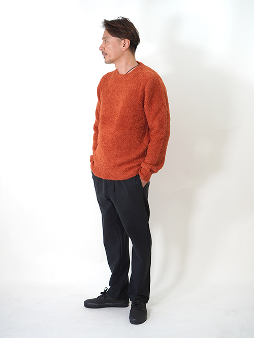 SSEINSE シャギーニット クルーネック D-Orange