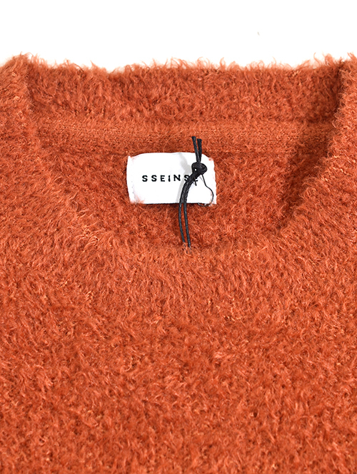 SSEINSE シャギーニット クルーネック D-Orange