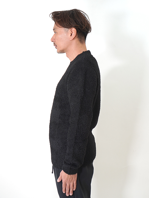 SSEINSE シャギーニット クルーネック Black
