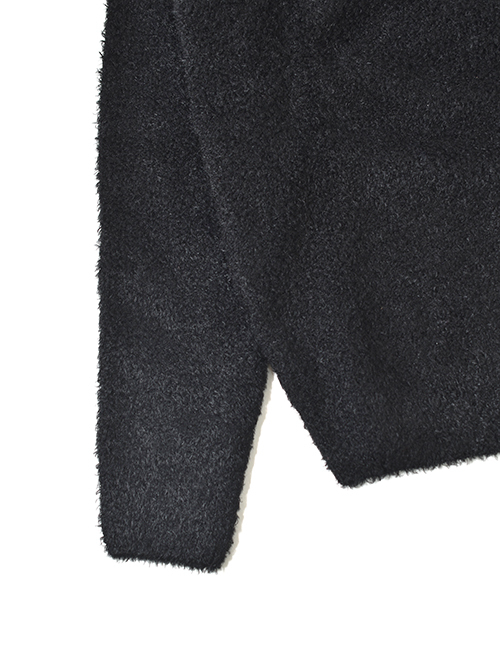 SSEINSE シャギーニット クルーネック Black