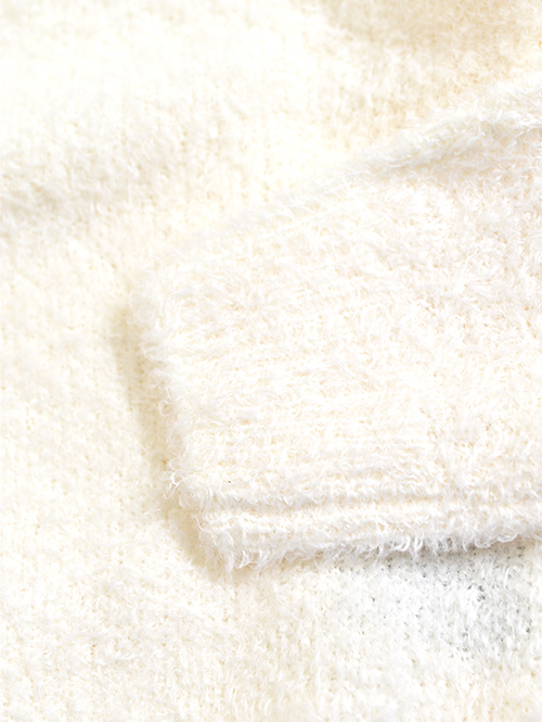 SSEINSE シャギーニット クルーネック Off-White