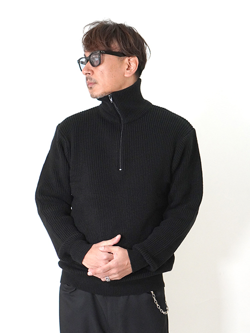 MIL-TEC ハーフジップ ニット