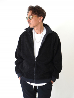 NIKE ソロ スウッシュ メンズ リバーシブル ボア ジャケット( FQ8044)Black