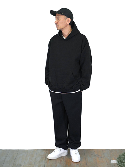 LOS ANGELES APPAREL 14.oz Hoodie  - Black