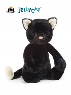 Bashful Black Kitten Medium　BAS3BKIT　バシュフル　ブラック キティー　クロネコ　黒いネコの縫いぐるみ　ねこ　ぬいぐるみ