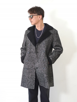 EN AVANCE Wool Herringbone　Boa Coat