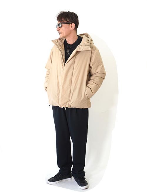 LA MOND HOODIE DOWN JACKET - Beige